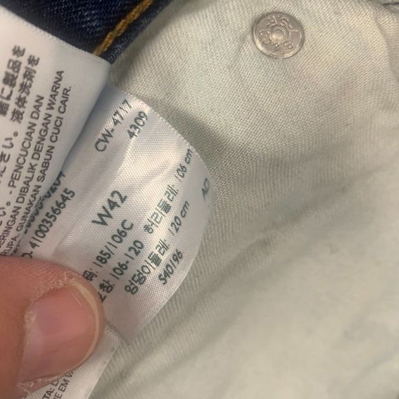 Levi's Men's 511 Big & Tall Distressed Cut Off Denim Jean Shorts Size 42 - Picture 5 of 7